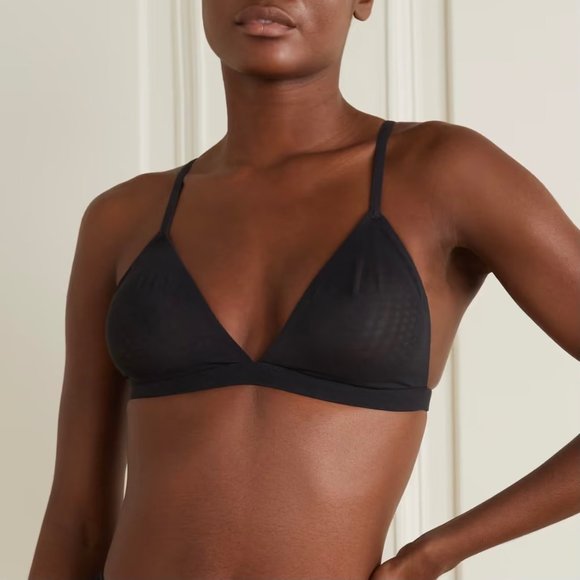 SKIMS Mesh Triangle Bralette Jasper XS - Picture 10 of 10